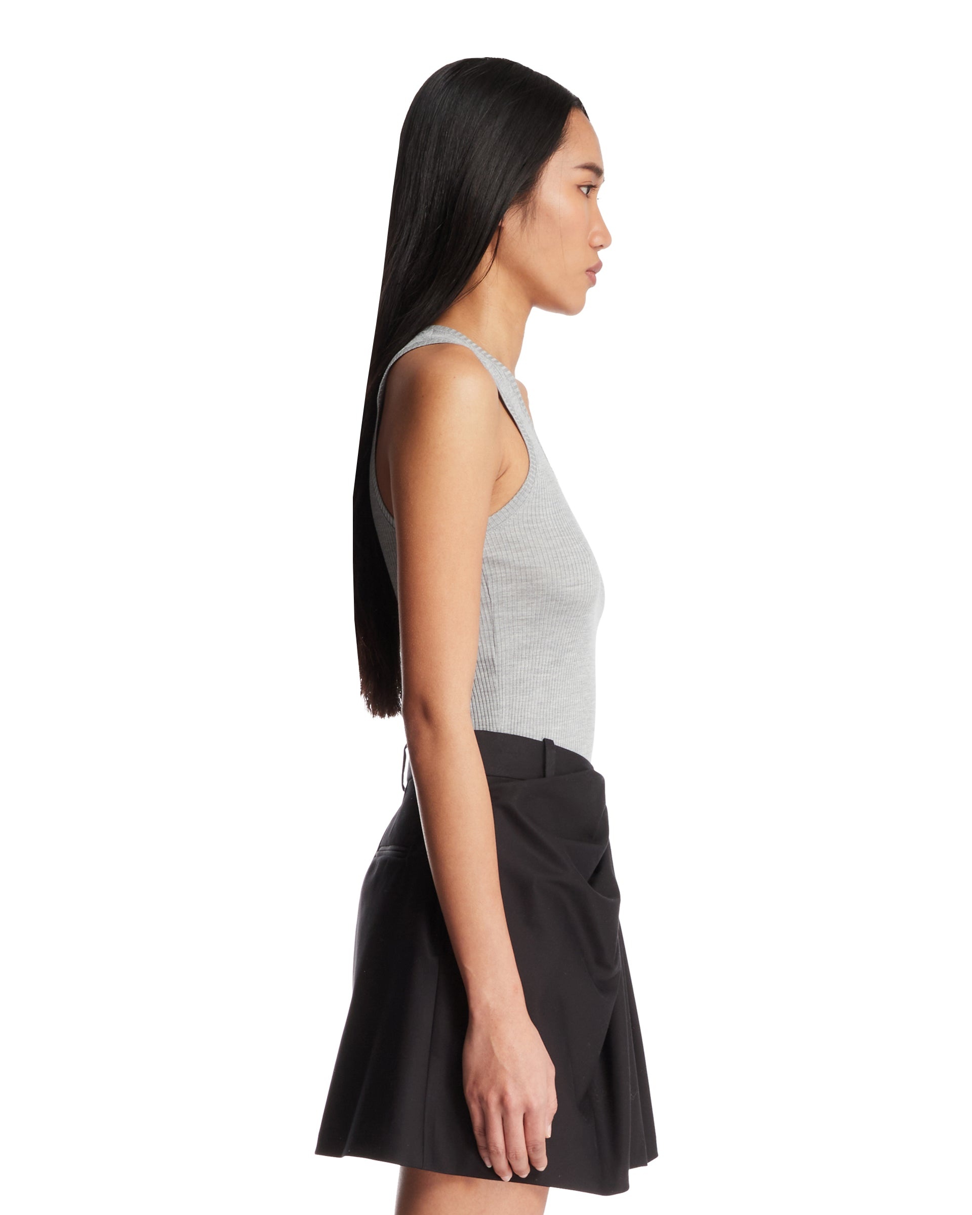 Loewe Paula's Ibiza Gray Anagram Silk Top - 5