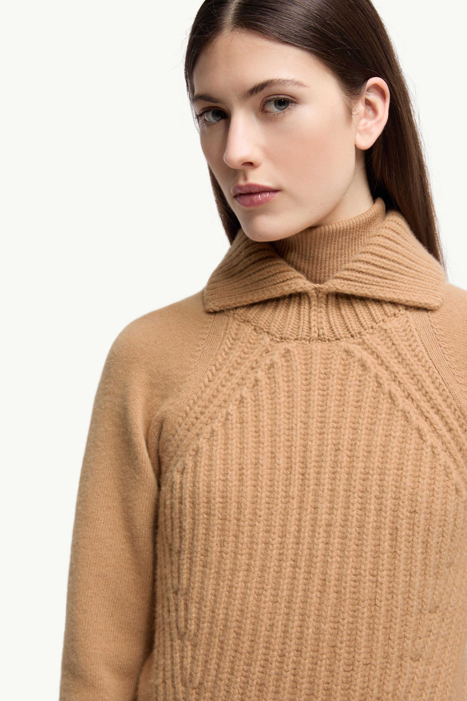 Wool & Cashmere High Collar Sweater - 6