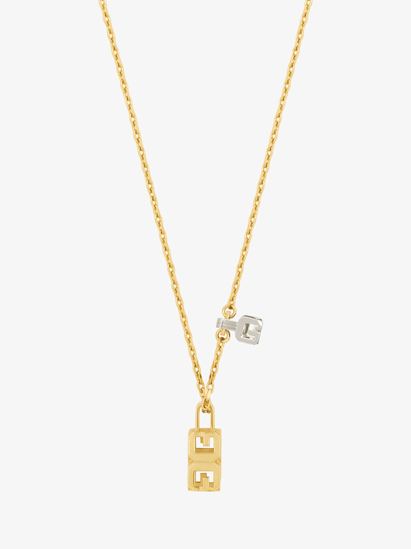 Givenchy G CUBE PENDANT NECKLACE IN METAL outlook