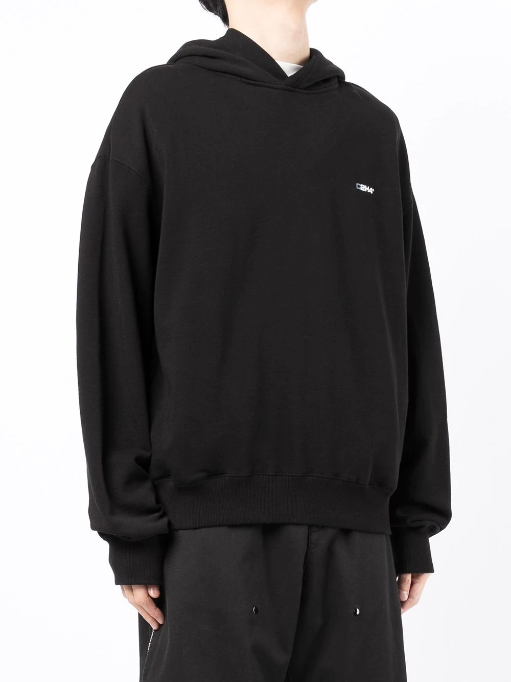 logo-print pullover hoodie - 3