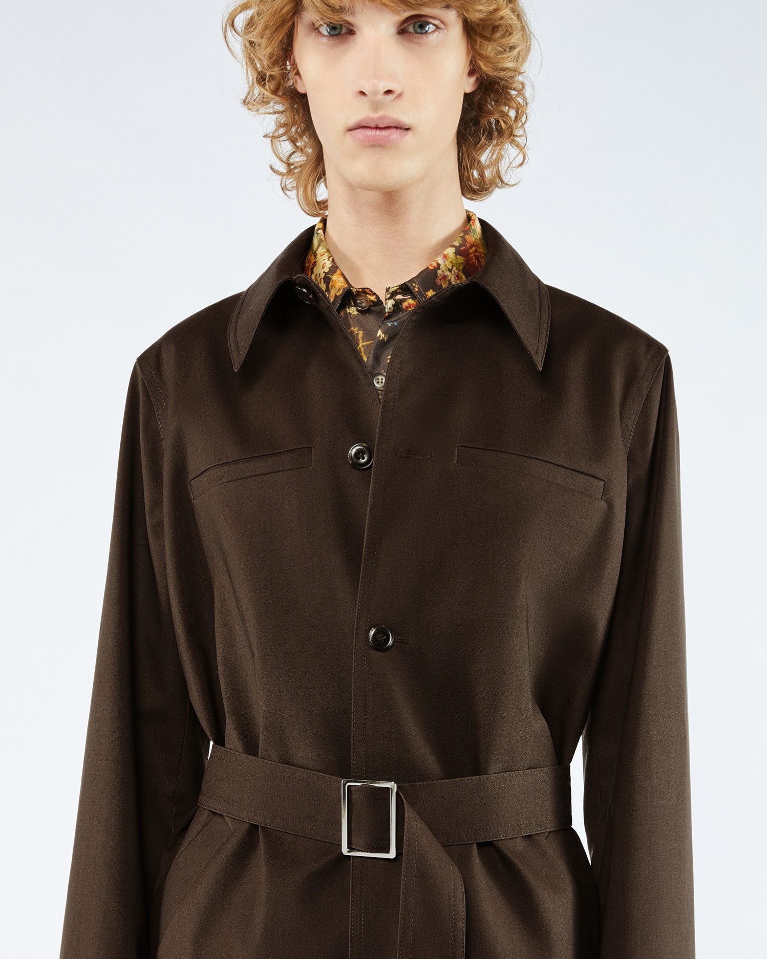 KILAN - Water-repellent wool coat - Dark brown - 5