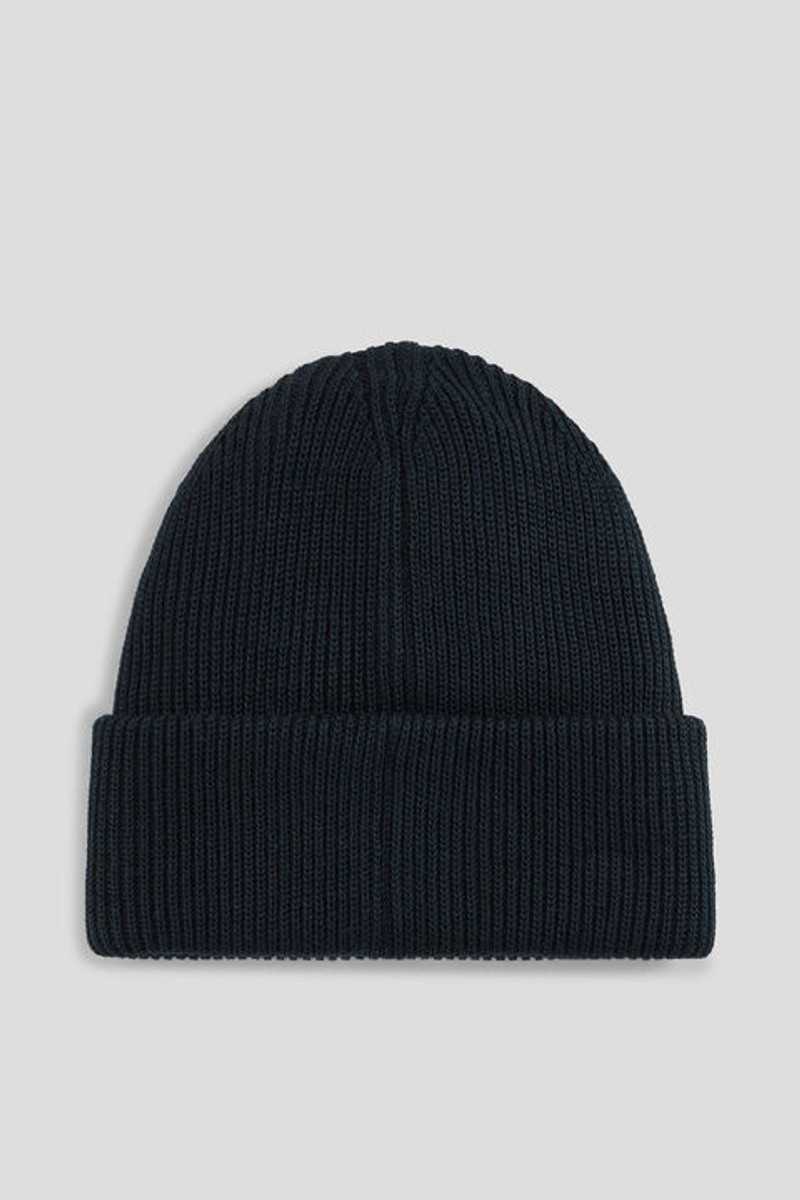 BOGNER Tarek Knit hat in Dark blue outlook