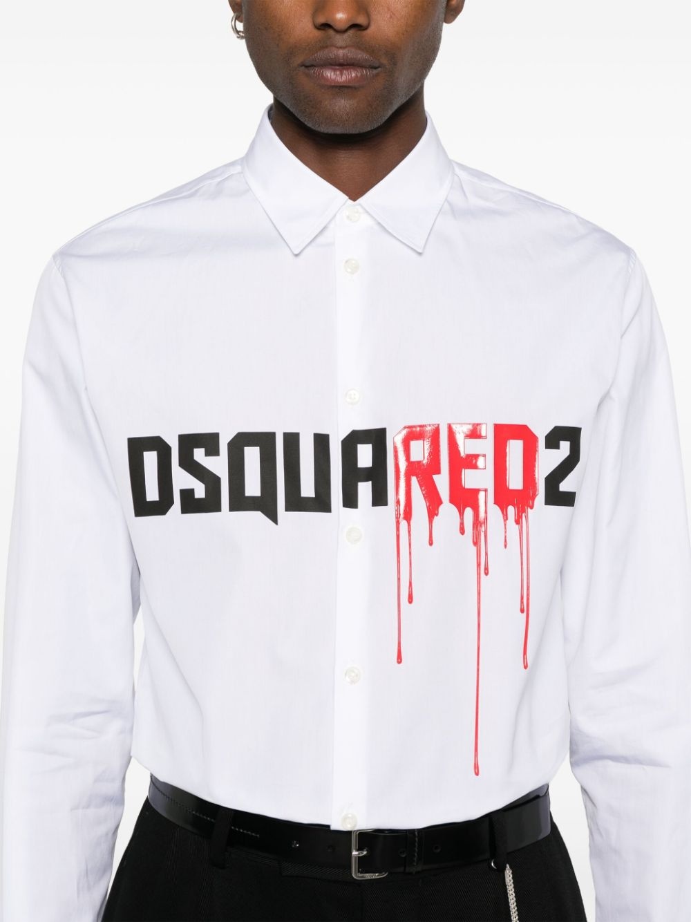 logo-print shirt - 5