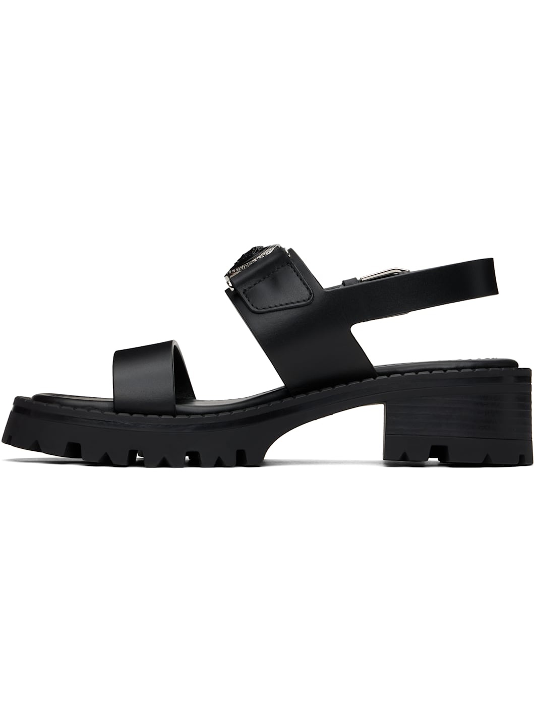 Black Medusa Buckle Sandals 80 mm Sandals - 3