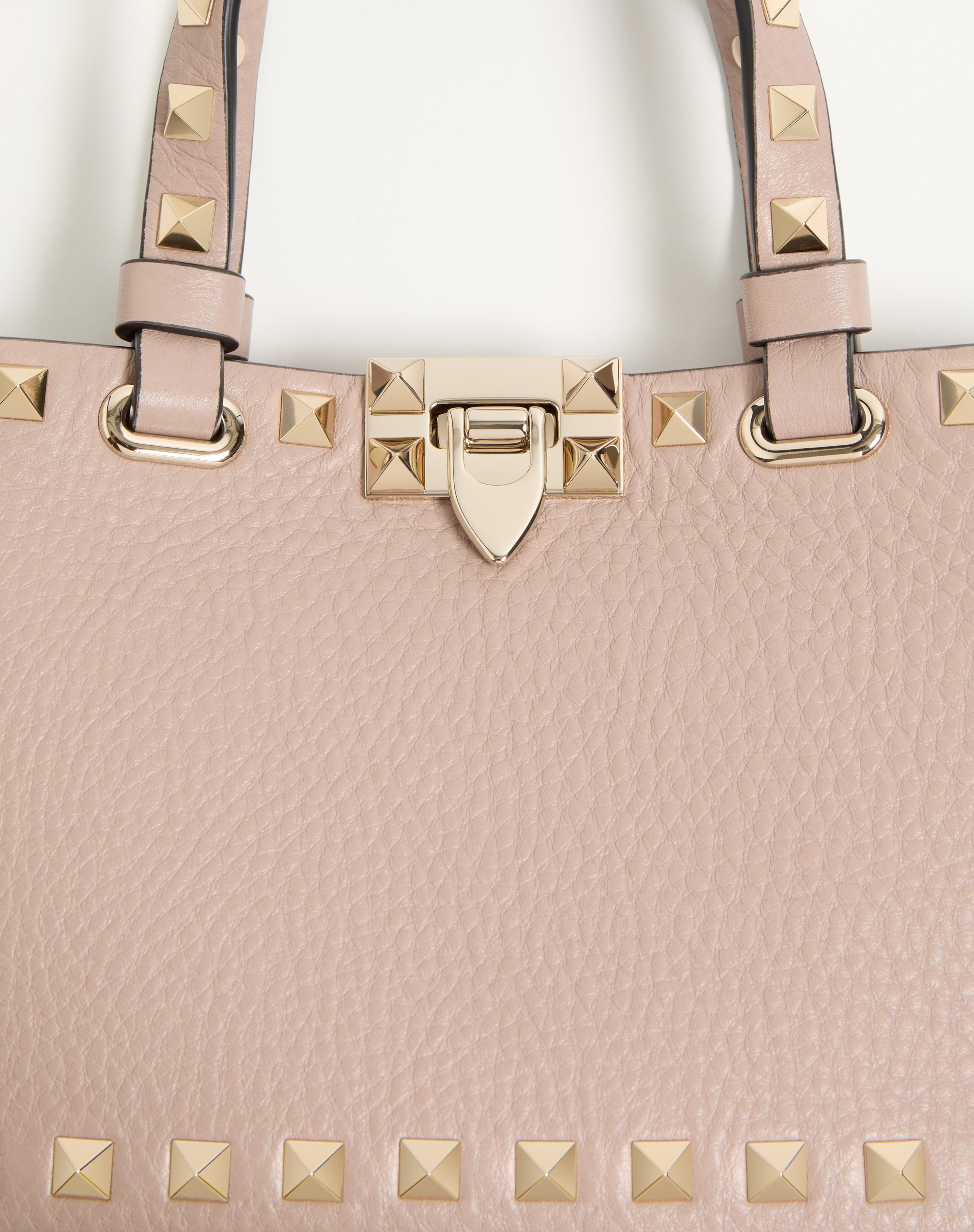MINI ROCKSTUD SHOPPING BAG IN GRAINY CALFSKIN - 8