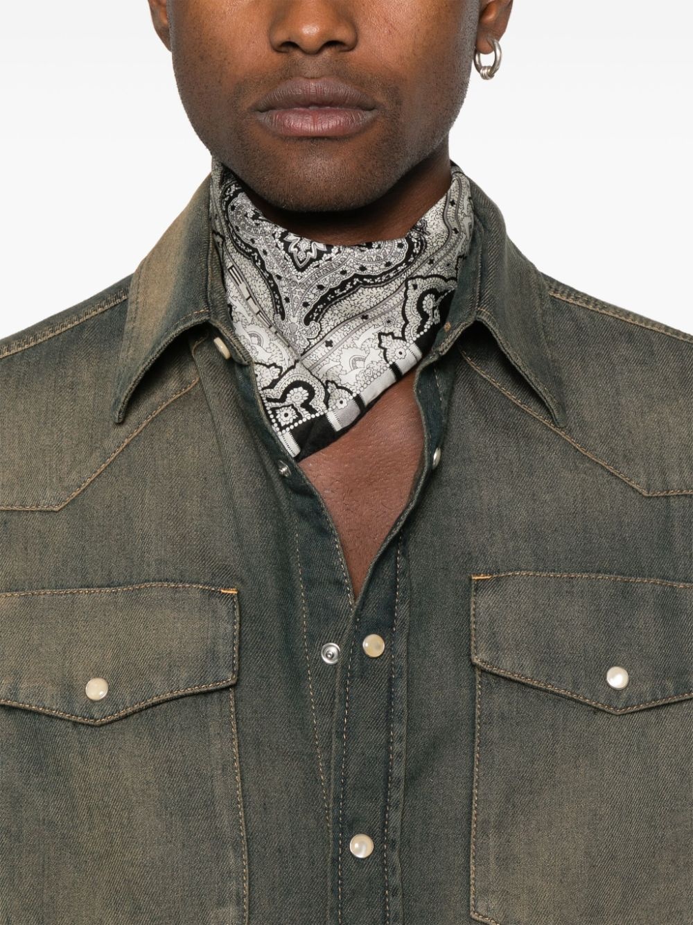 palm-print shirt - 5