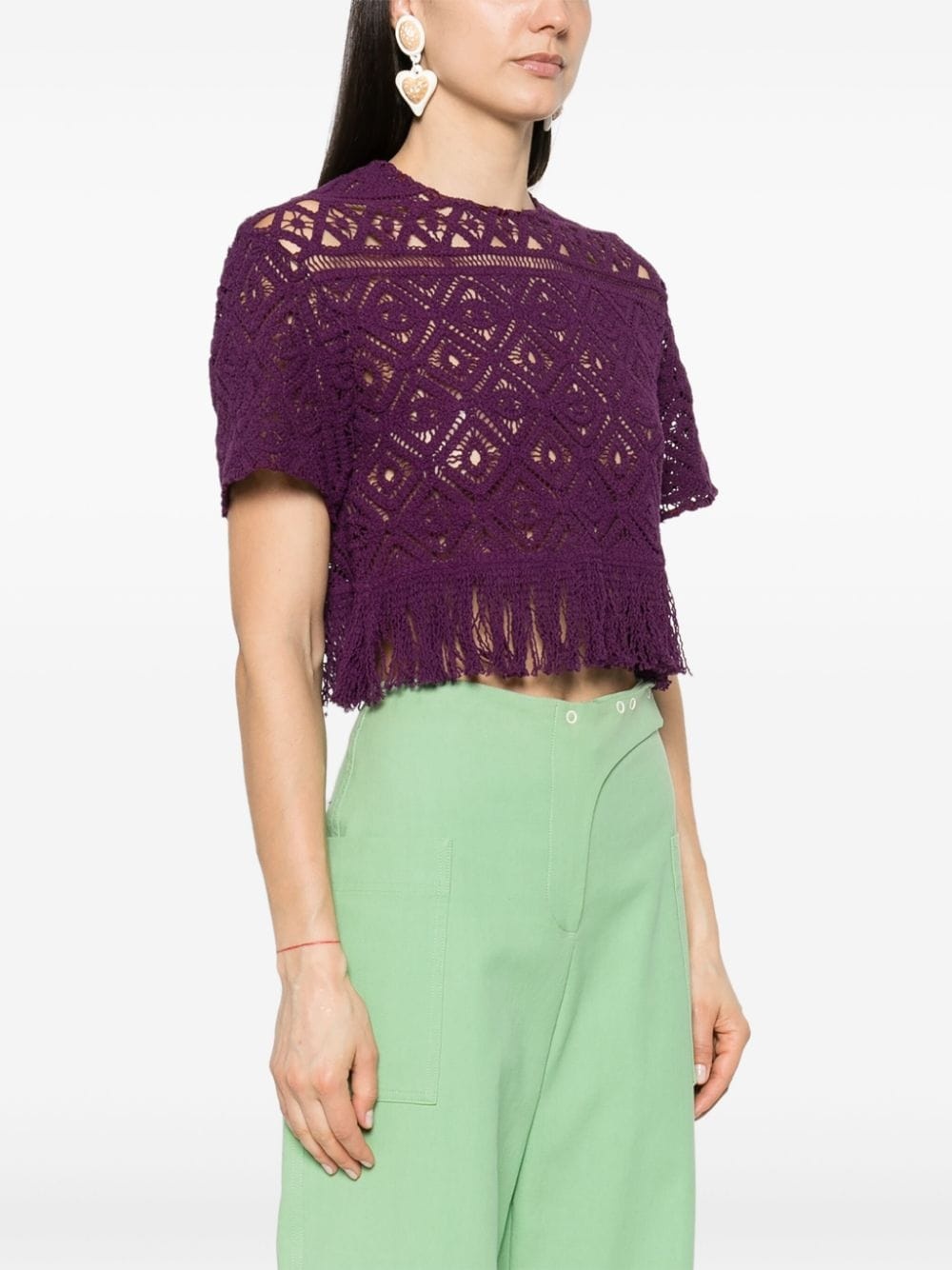 Lacey La Scala fringed top - 3