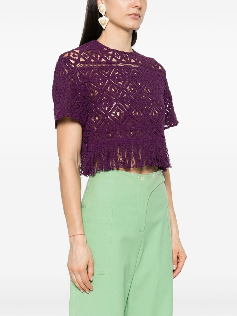 Lacey La Scala fringed top 3