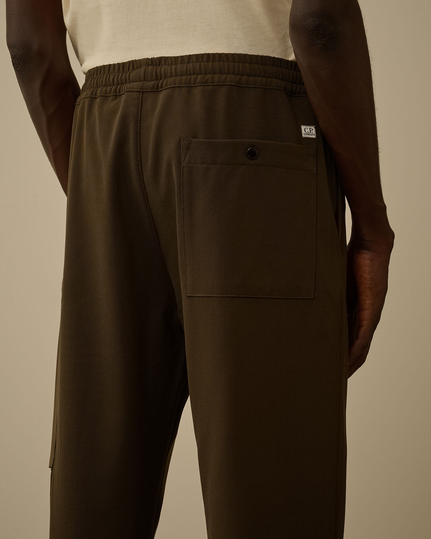 Wool Gabardine Regular Cargo Pants - 6