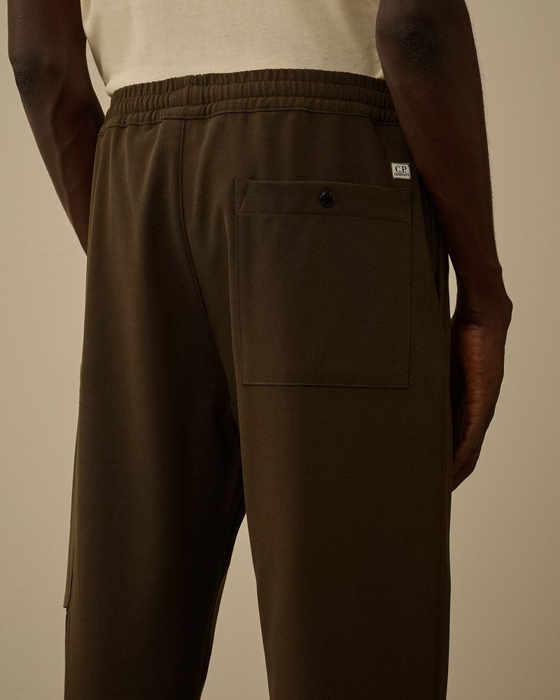 Wool Gabardine Regular Cargo Pants 6