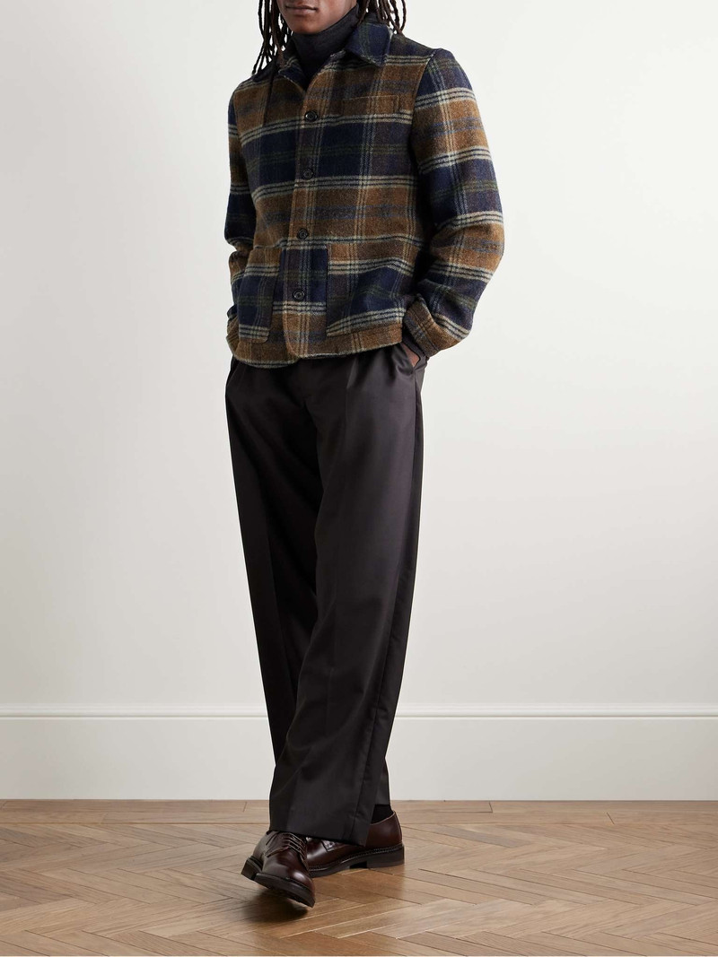 Oliver Spencer Lambeth Checked Wool-Flannel Shirt Jacket outlook