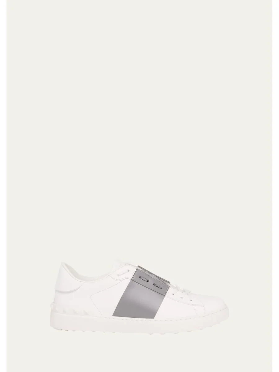 Men's Open Calfskin Sneakers - 1