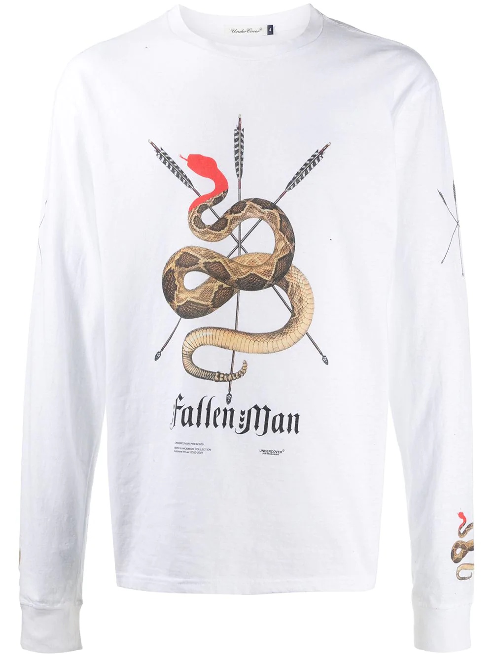 logo-print long-sleeve T-shirt - 1