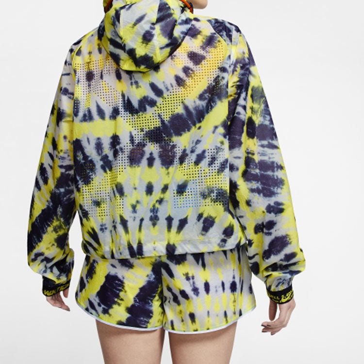 (WMNS) Nike Lab Tie-Dye Jacket 'Volt Orange' CK4805-702 - 5