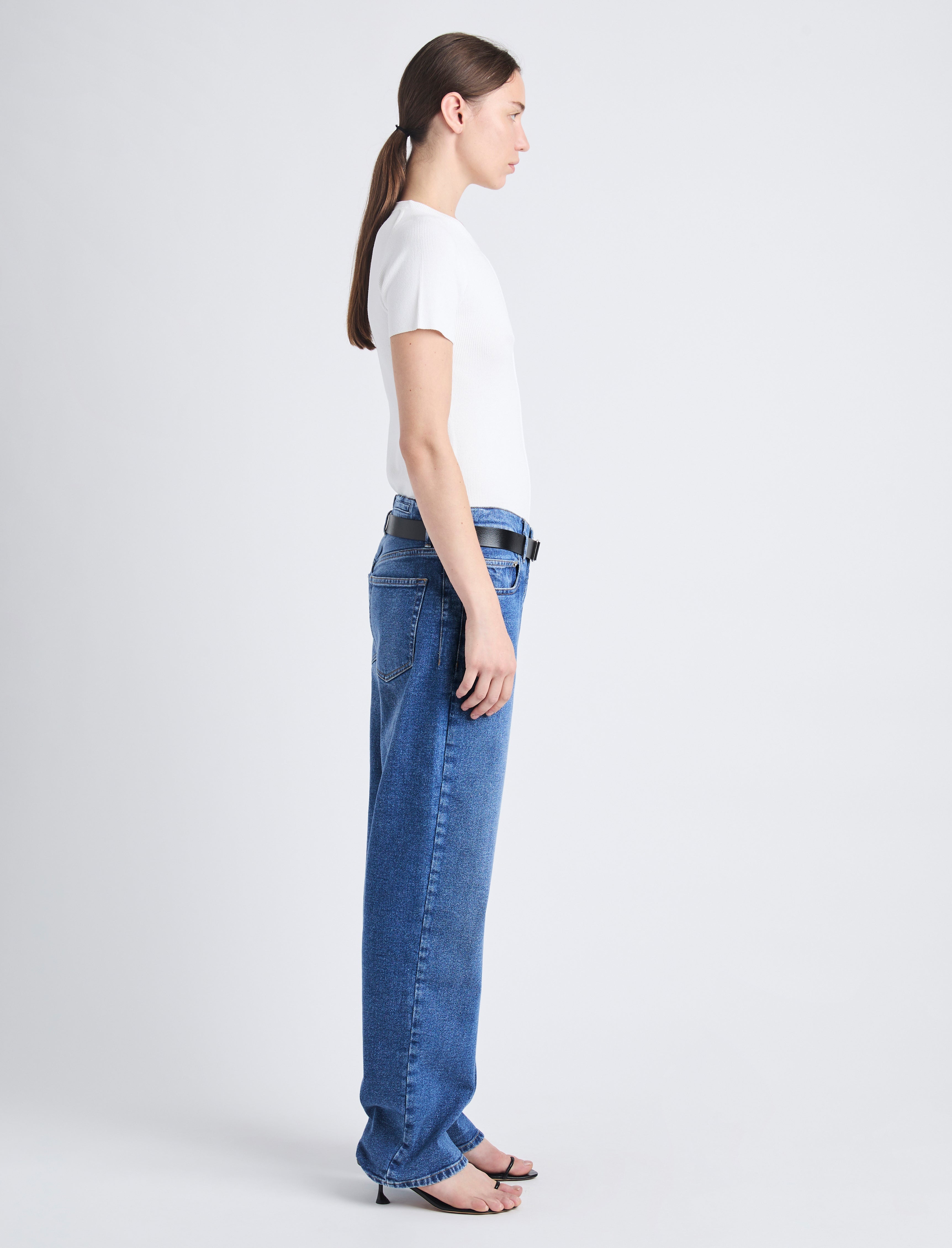 Sky Top in Matte Viscose Rib - 4