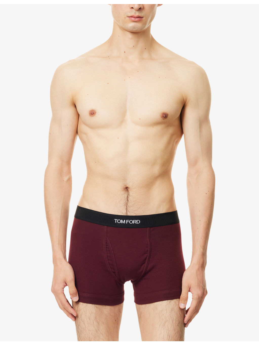 Branded-Waistband Cotton-Stretch Boxer Briefs - 2