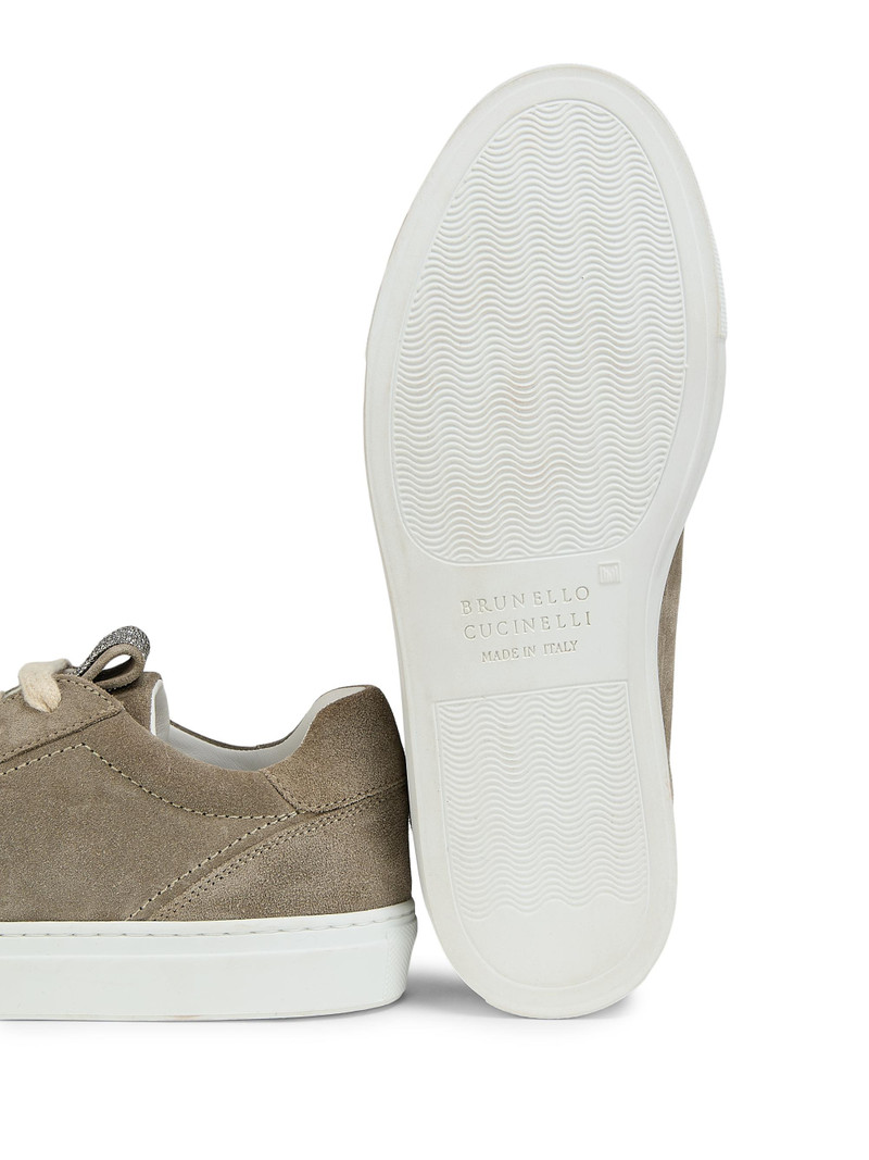 Women's Suede Low-Top Sneakers - Safari 6