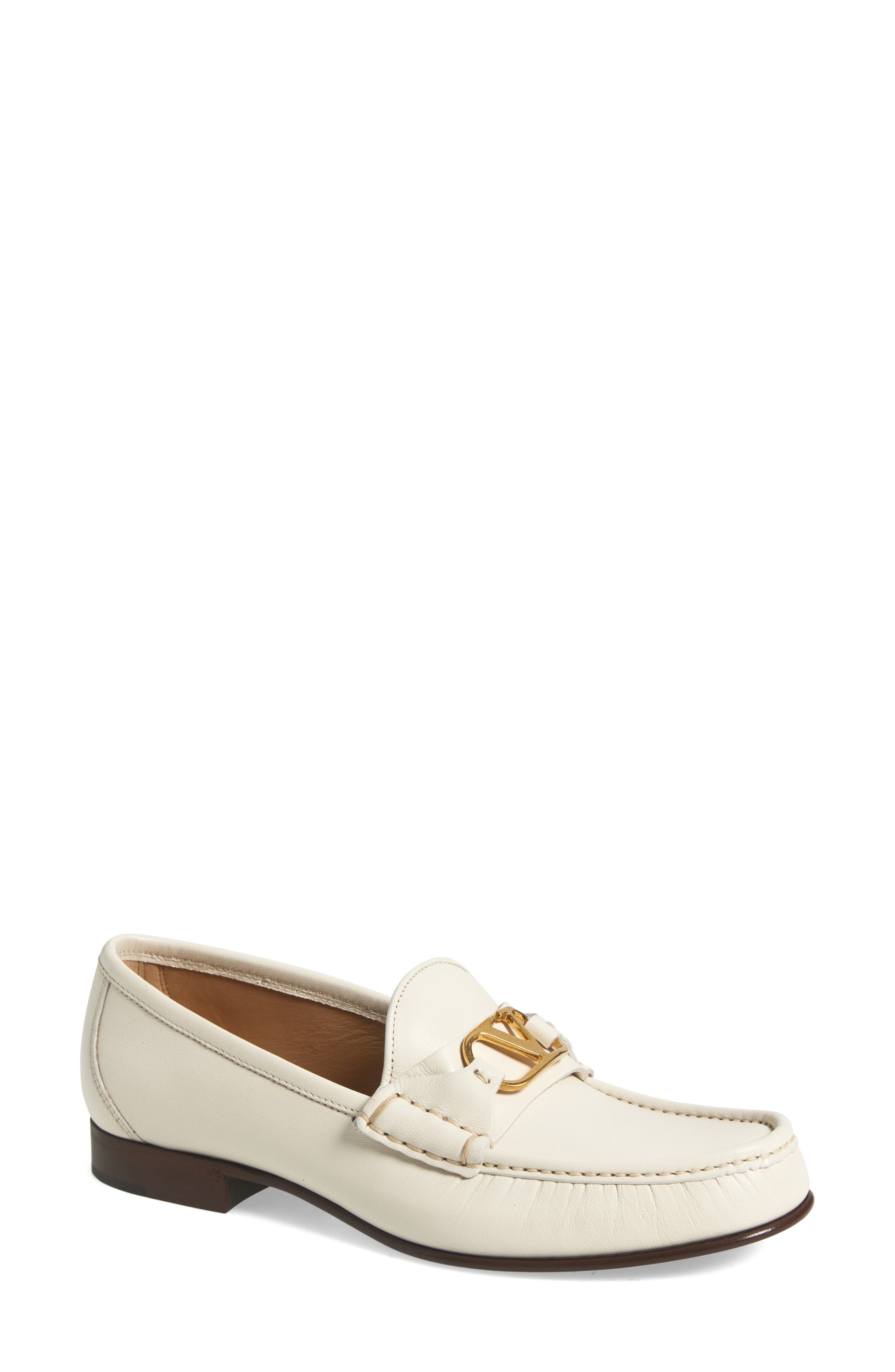 Valentino Garavani VLOGO Signature Loafer in 098 Ivory at Nordstrom - 1