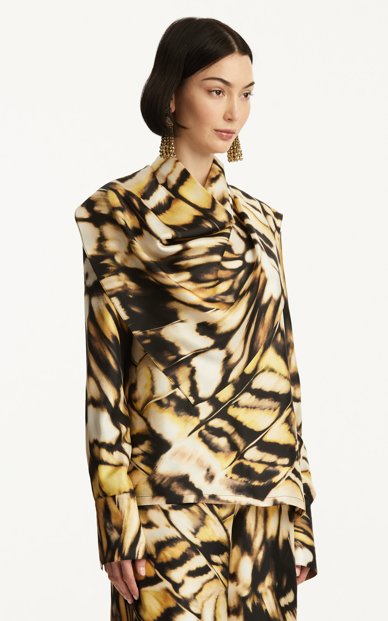 Silk Twill Top print - 6