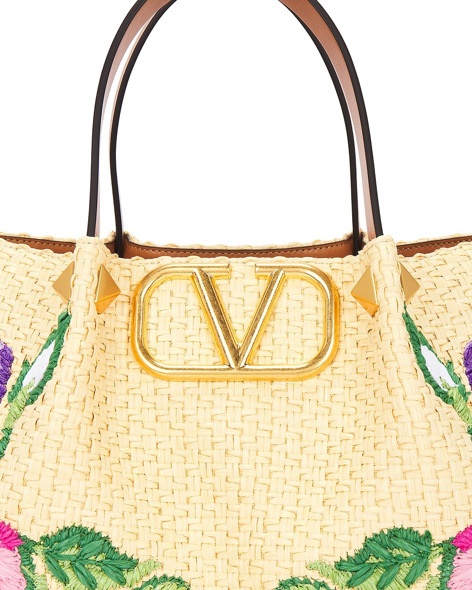 V Logo Signature Medium Tote Bag - 8