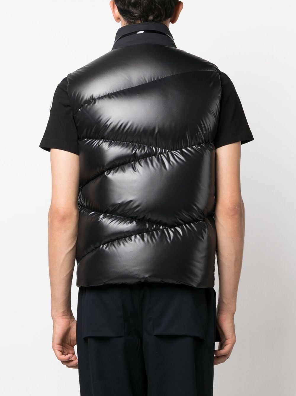 zip-up padded gilet - 4