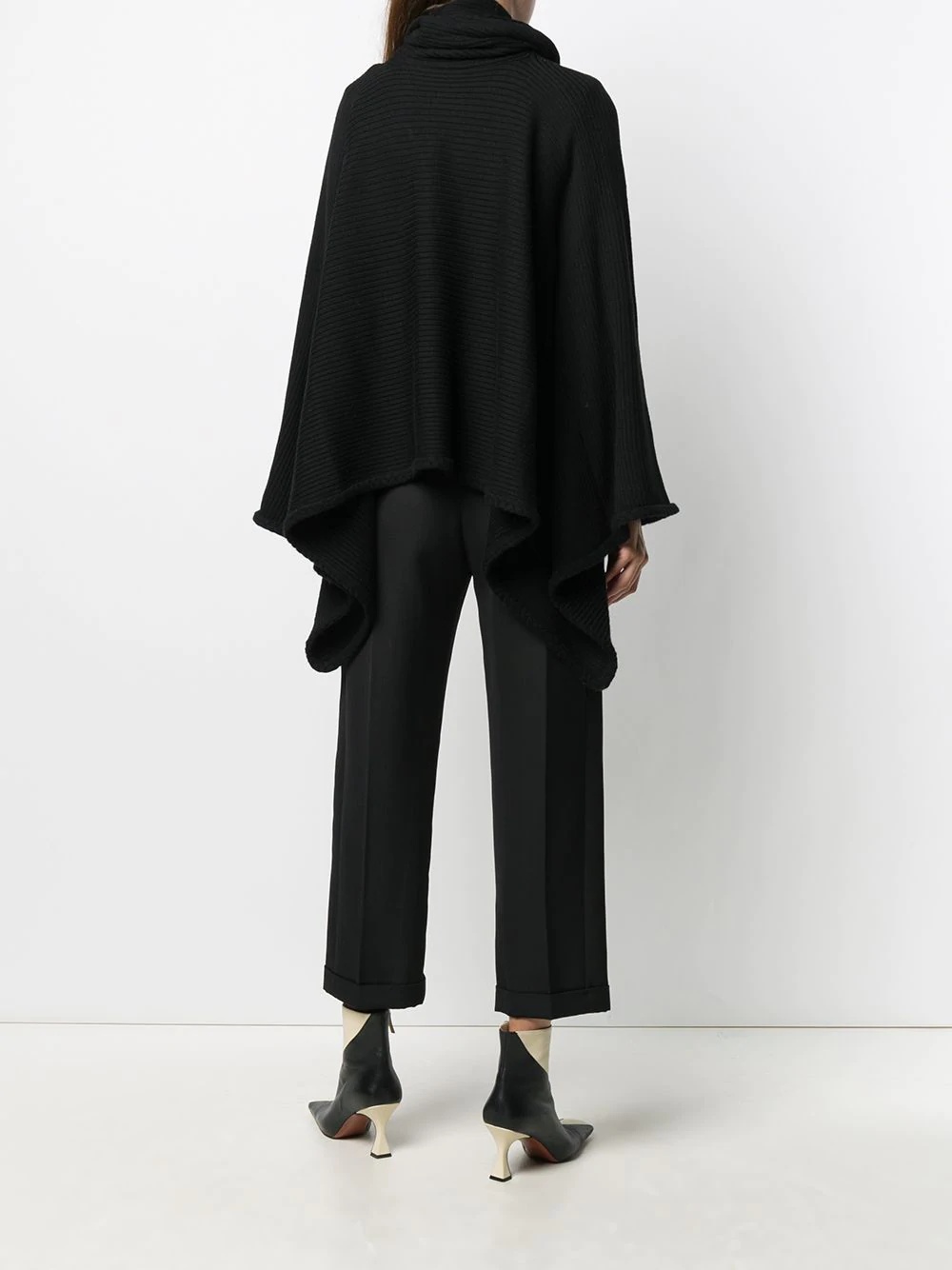 Fully Fashioned turtle neck cape - 4