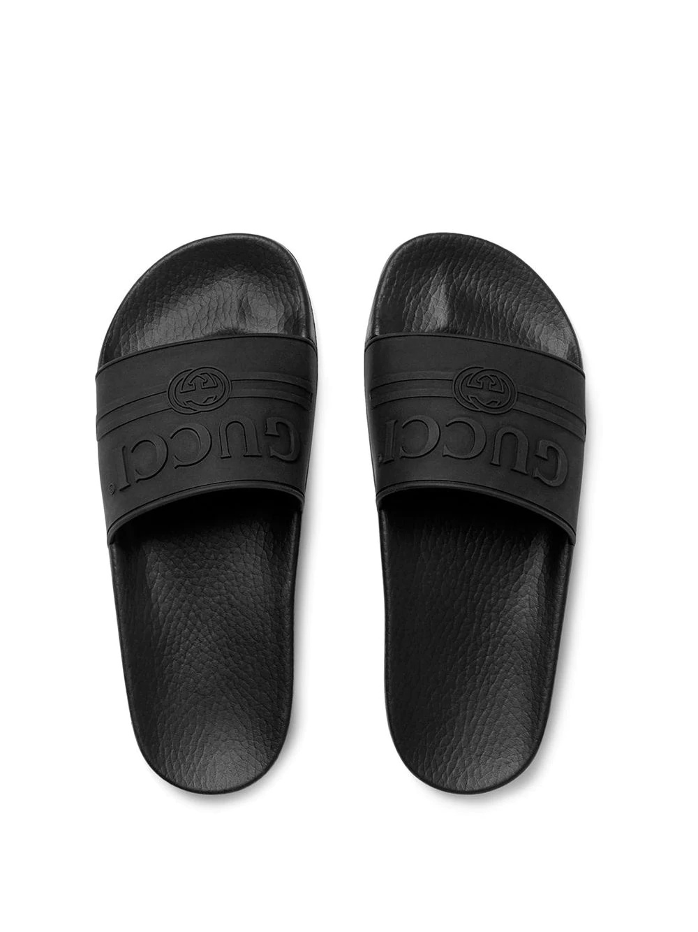 Gucci logo rubber slide sandals - 4