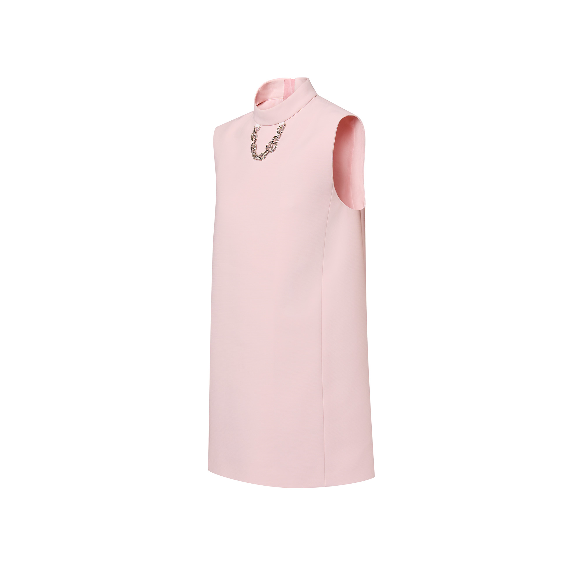 Mock-Neck Straight Dress - 2