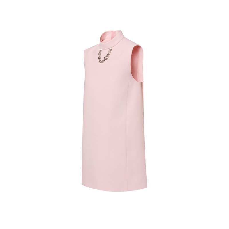 Mock-Neck Straight Dress 2