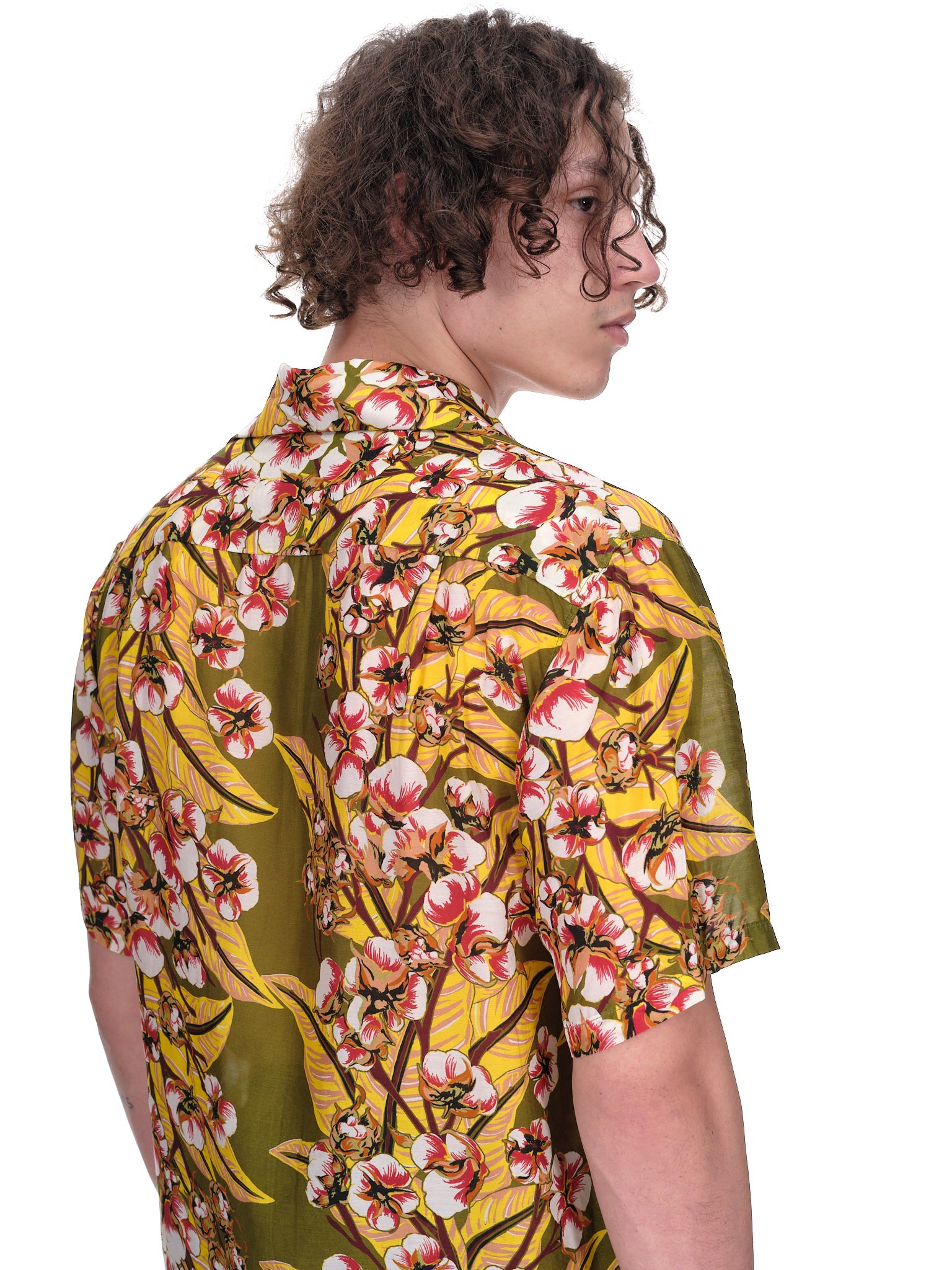 Floral Print Button Up Shirt - 5