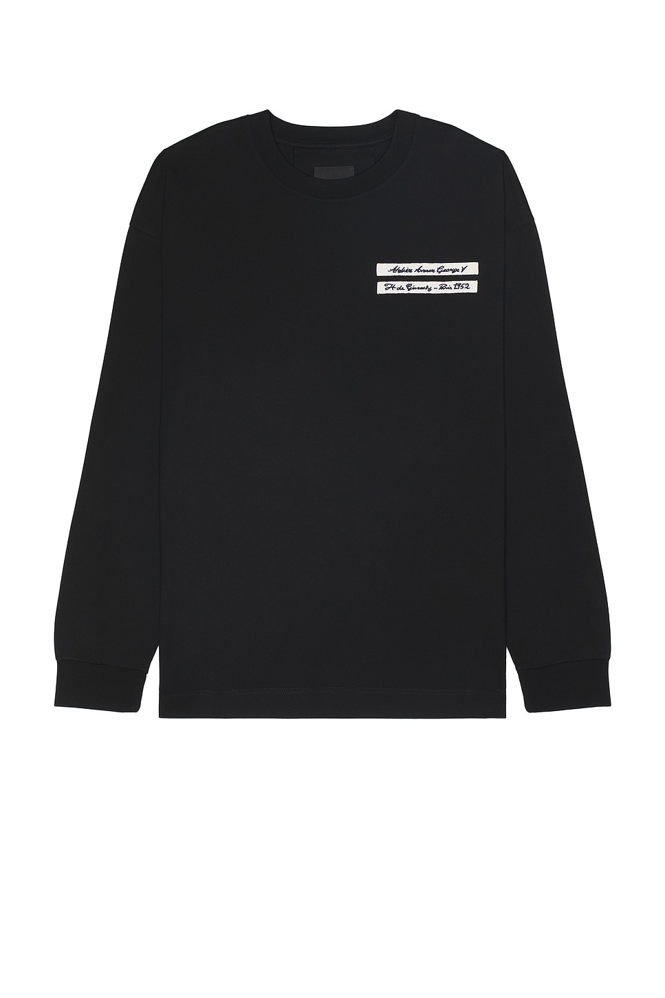 Gros Grain Long Sleeve T-Shirt - 1