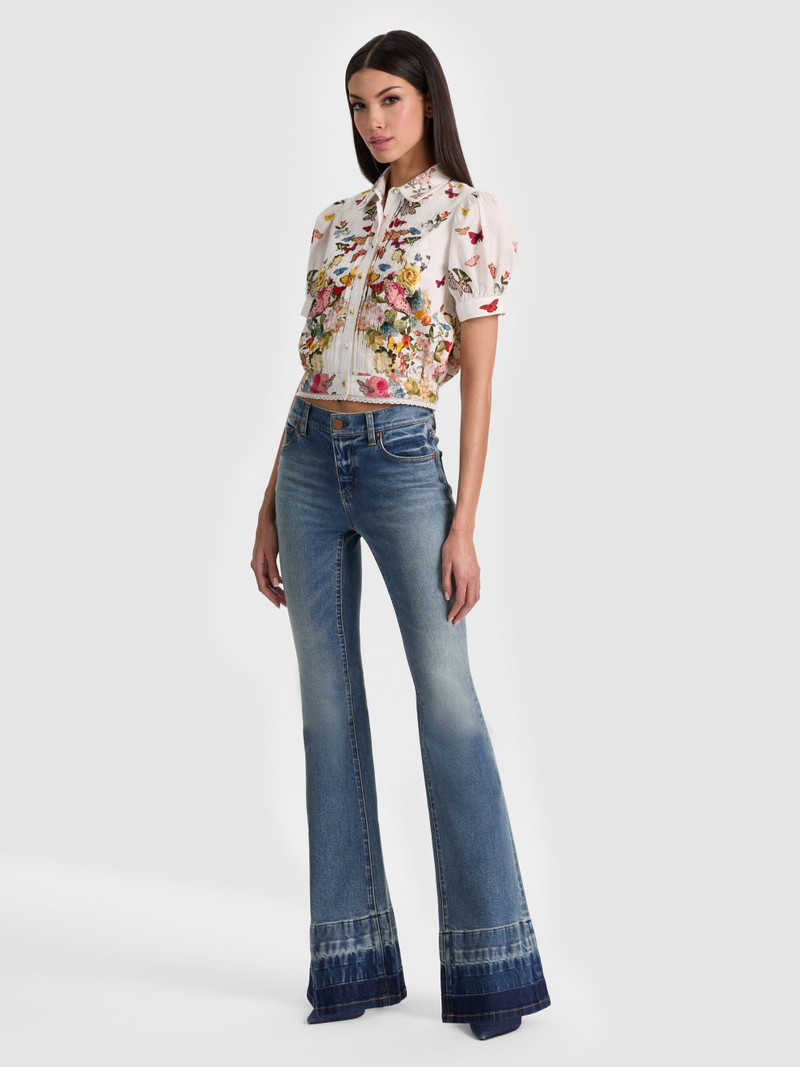 ROSIE CROPPED BUTTON DOWN 6