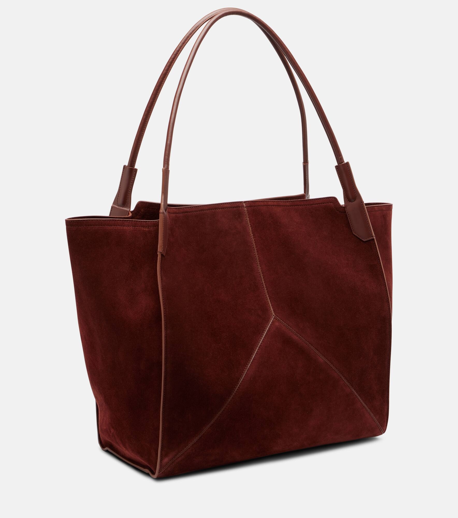 Victoria Large suede tote bag - 4