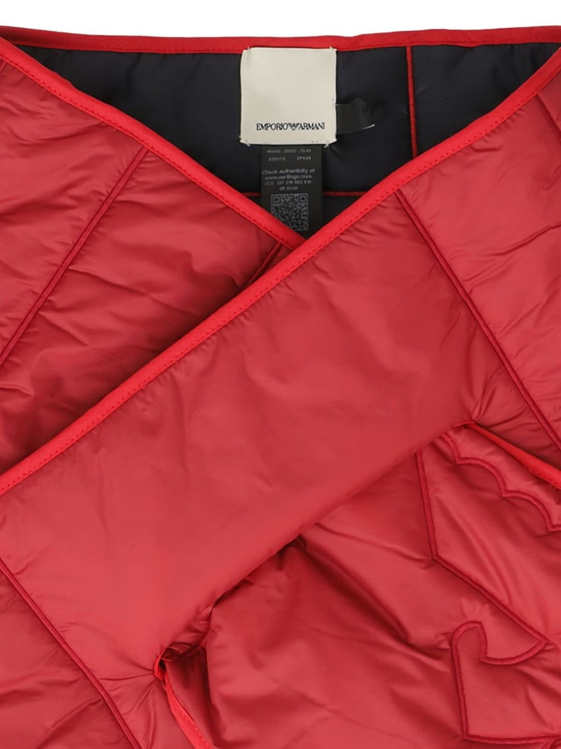 EMPORIO ARMANI quilted wrap scarf outlook
