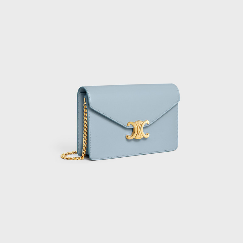 CELINE WALLET ON CHAIN MARGO in Shiny calfskin outlook