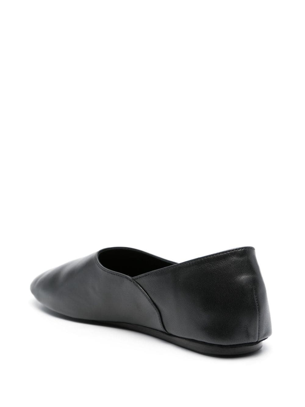 two-panel leather ballerina flats - 3