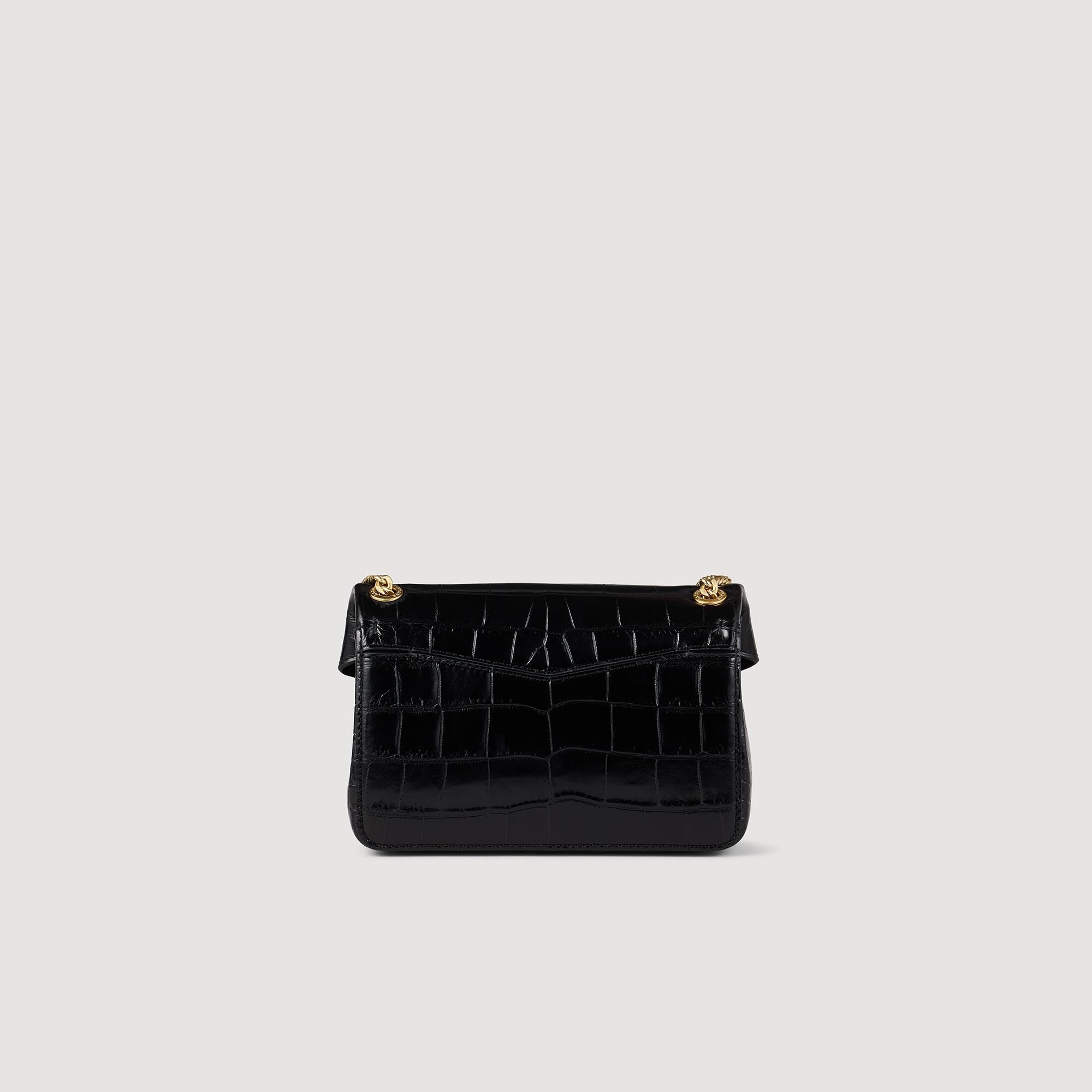MOCK CROC LEATHER YZA BAG - 4