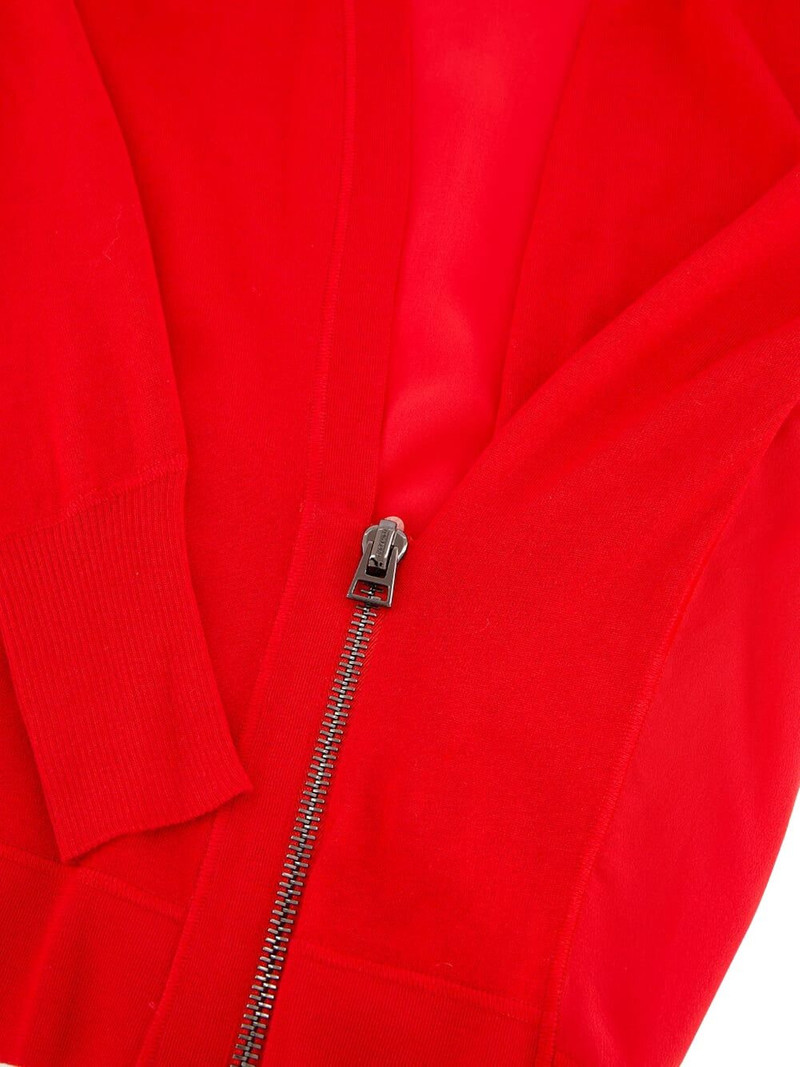 wrap zip-fastening cardigan 3