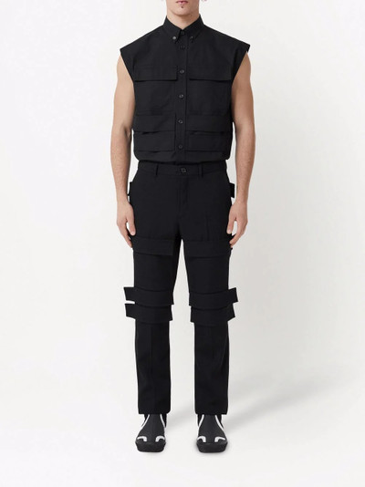 Burberry sleeveless button-down shirt outlook