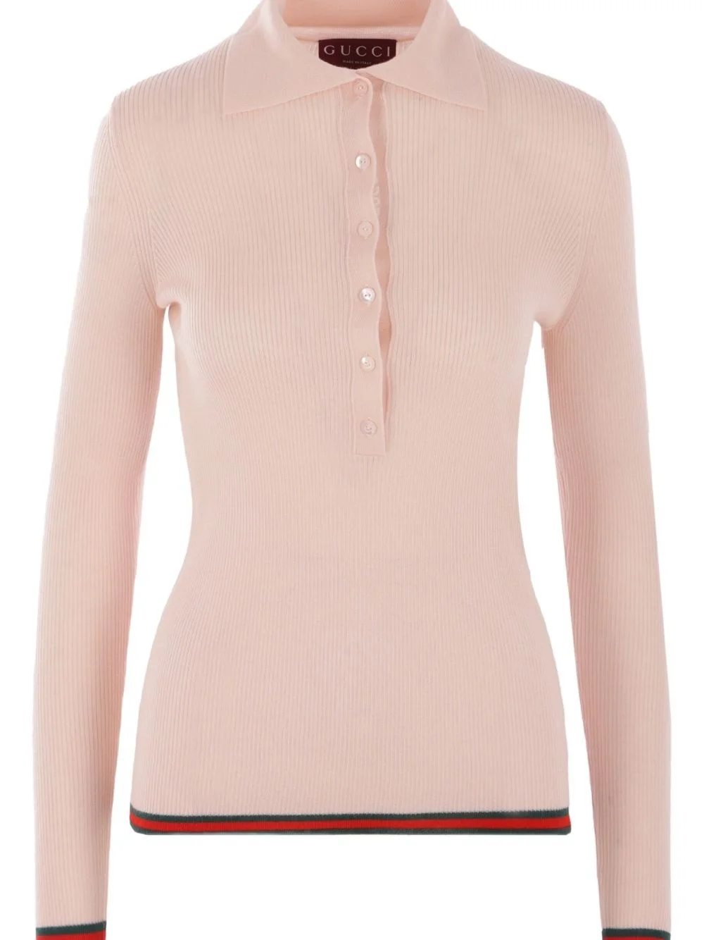 ribbed-knit sweater - 1