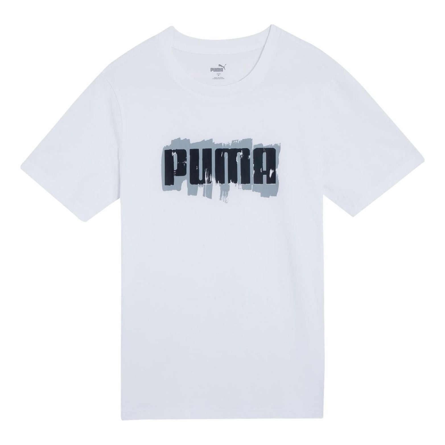 PUMA Logo Wording T-shirt 'White' 676696-02 - 1