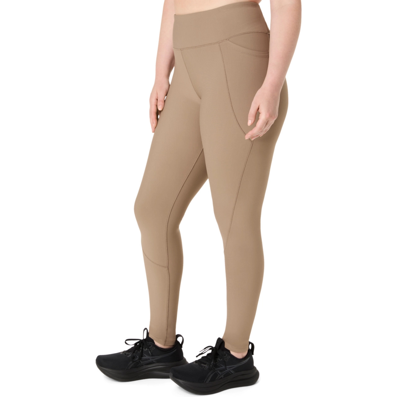 WOMEN'S RIB HIGH WAIST  7/8 TIGHT - 3