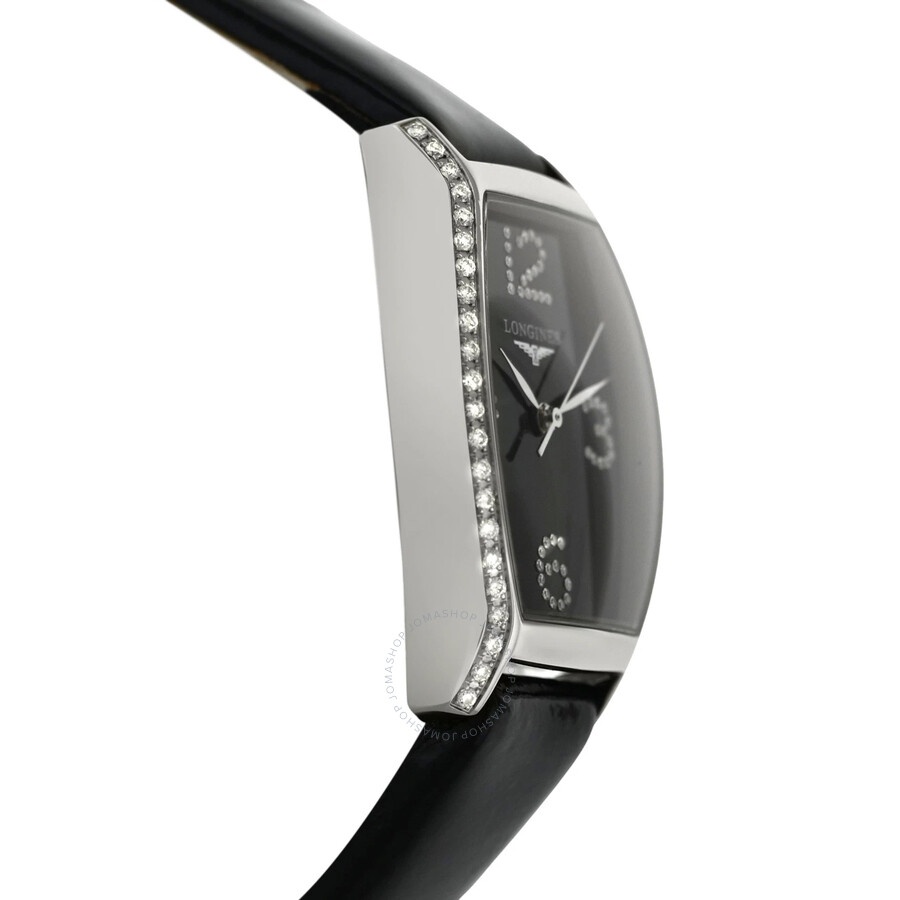 Pre-owned Longines Evidenza Quartz Diamond Black Dial Ladies Watch L2.155.0.57.2 - 3