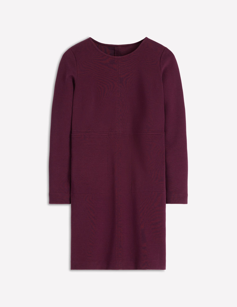Cornelia Ottoman Dress-Dark Cherry 1