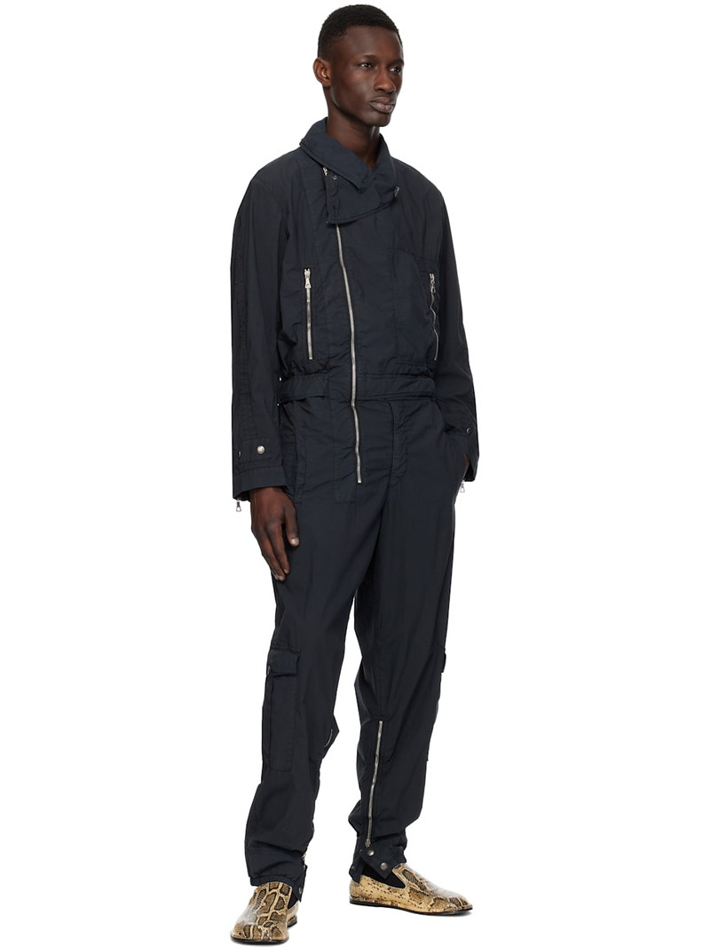 Dries Van Noten Navy Overdyed Jumpsuit outlook