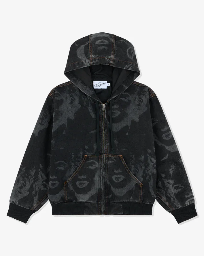 Vaquera Marilyn Denim Workwear Jacket Black - 1