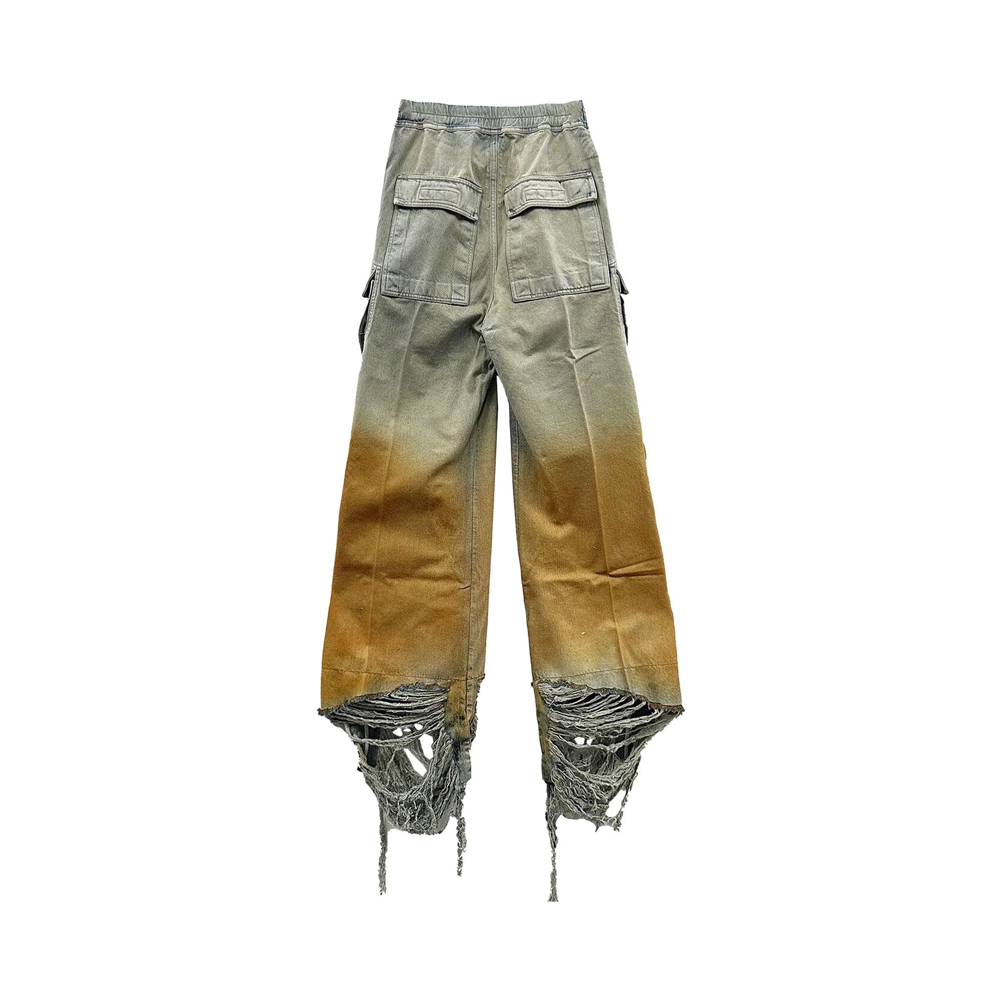 Rick Owens DRKSHDW Denim Double Cargo Jumbo Pants 'Sky/Orange Degrade' - 2