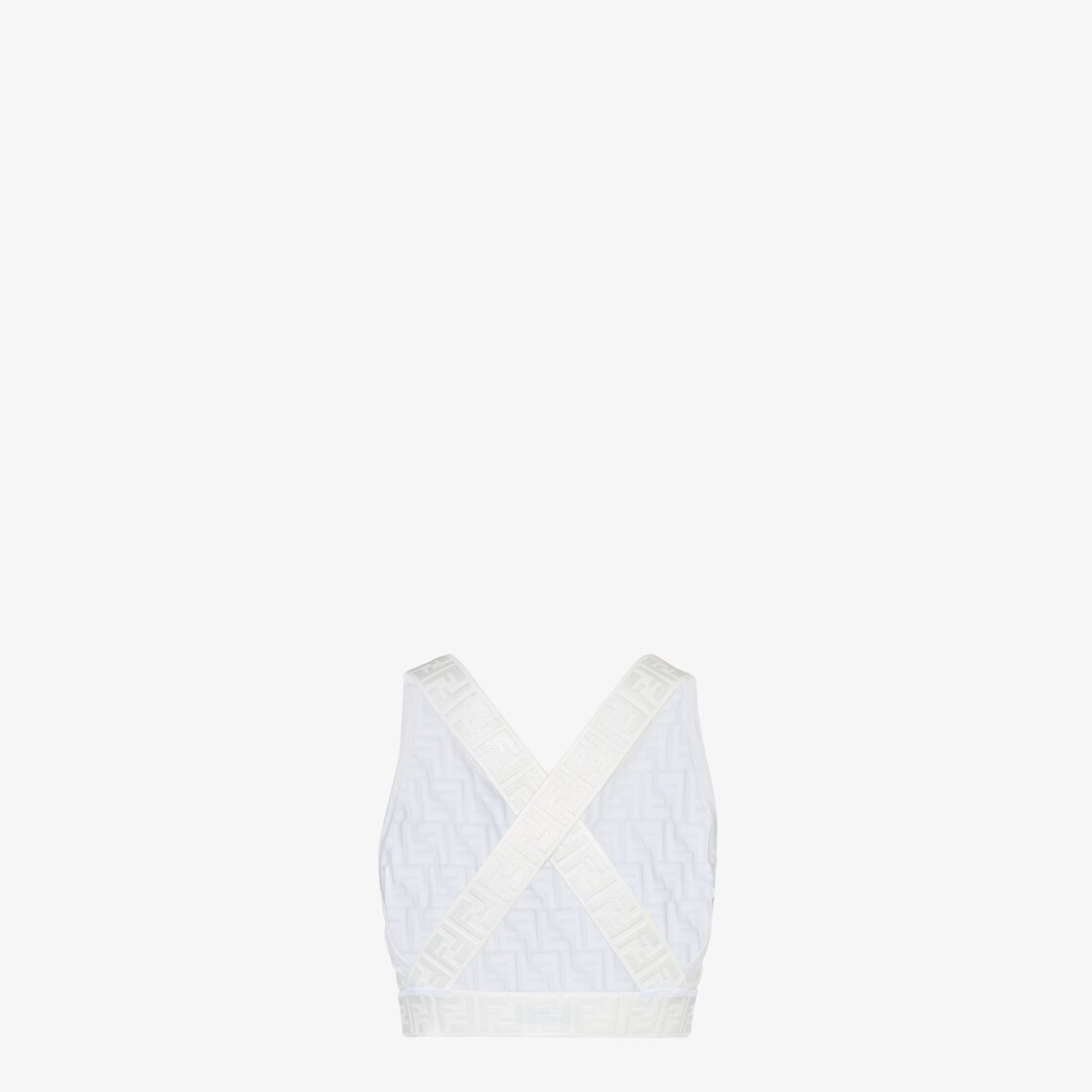 White tech fabric top - 2