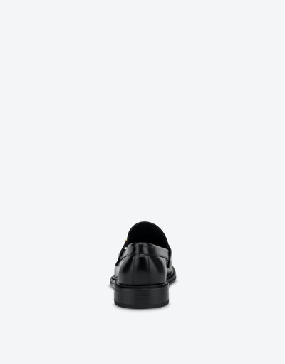 Moschino POLISHED CALFSKIN LOAFERS outlook