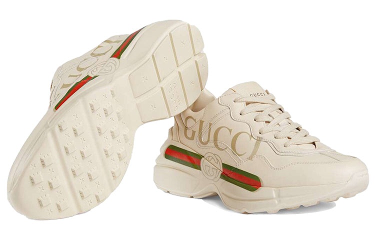 (WMNS) Gucci Rhyton Leather Sneaker 'Logo' 528892-DRW00-9522 - 5
